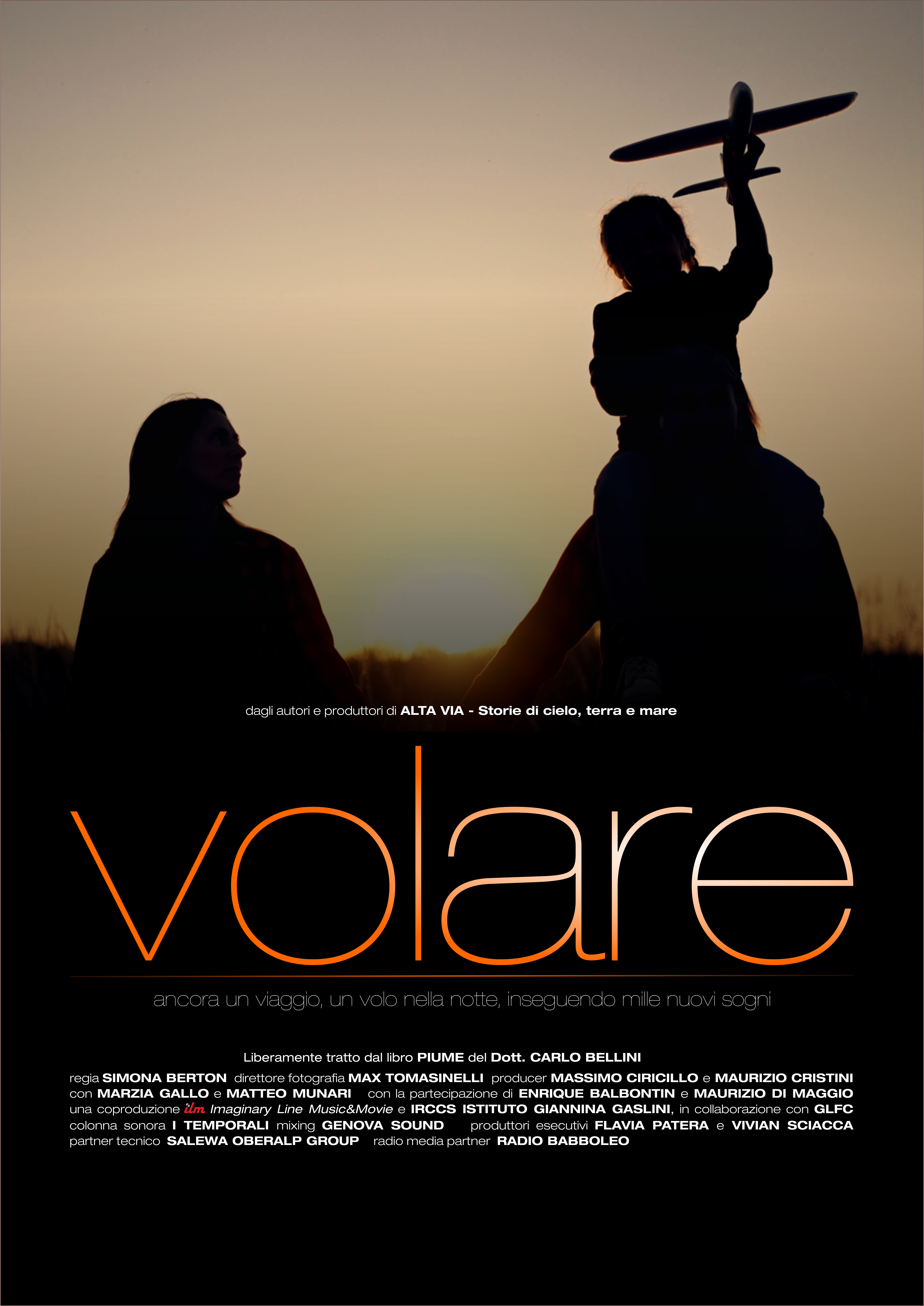 Locandina documentario Volare - docufilm sul STEN dell'Istituto Gaslini di Genova